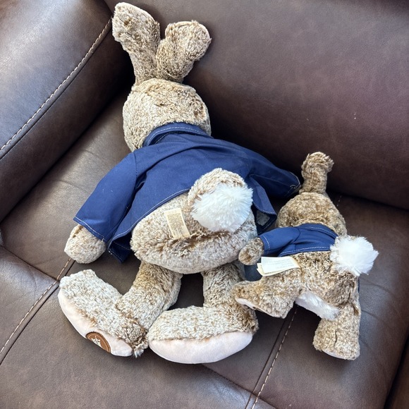 Peter Rabbit 21" Plush Stuffed Bunny Blue Jacket Beatrix Potter & Baby Rabbit - Picture 7 of 7